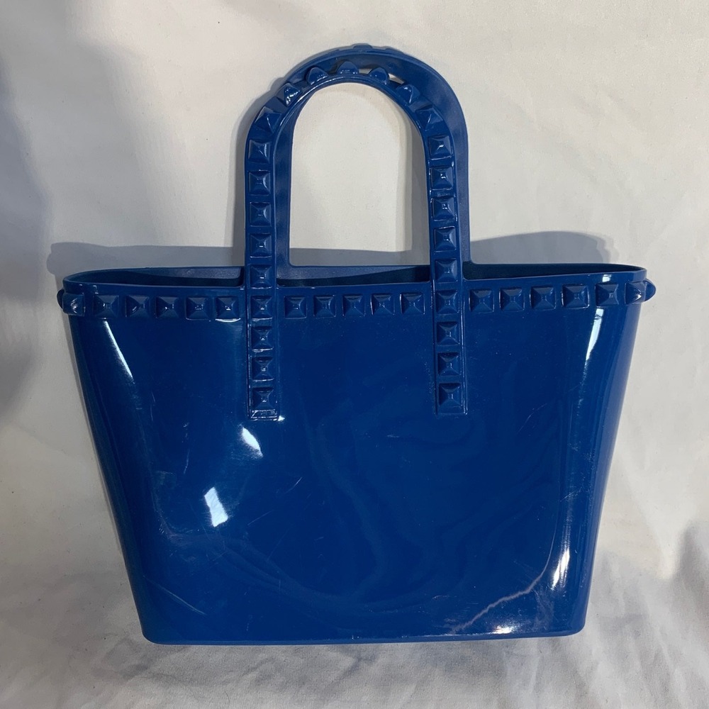 Carmen Sol Made In Italy Blue Studded Mini Bag